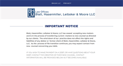 Desktop Screenshot of bhlmlaw.com